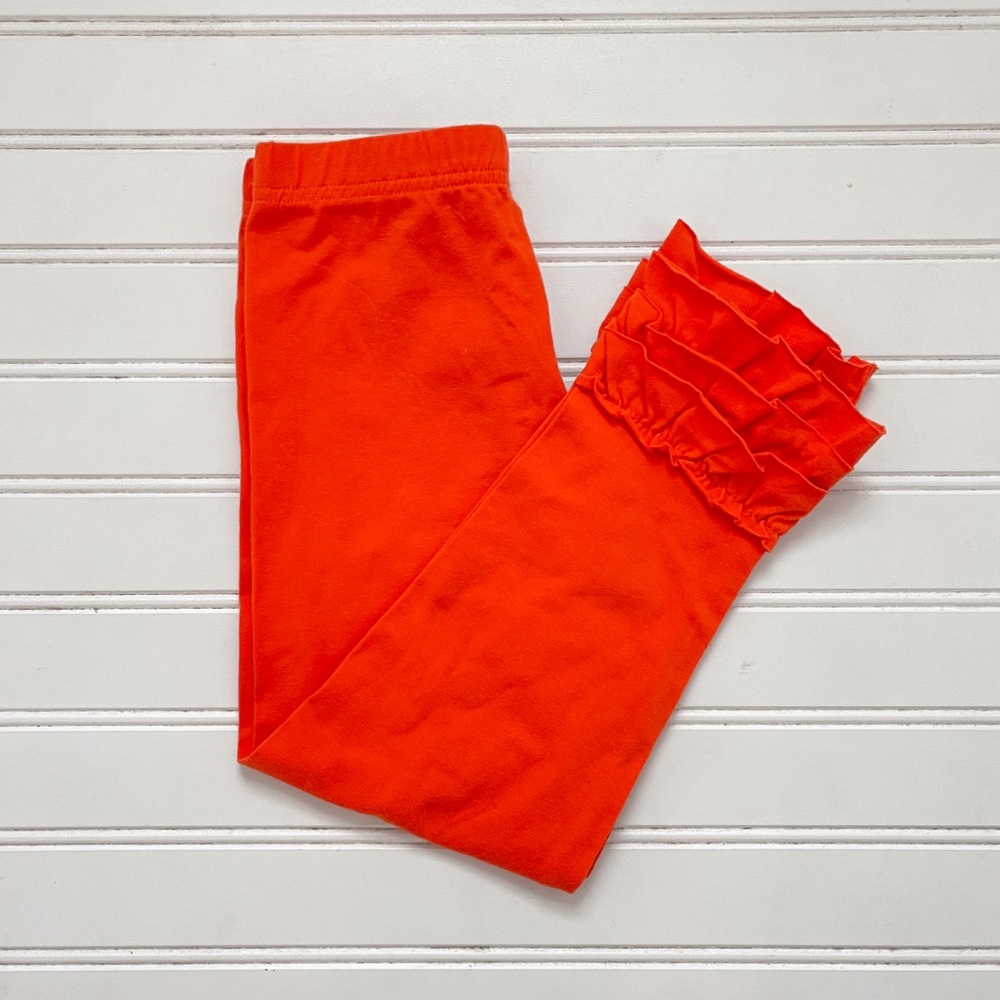 KELLYS KIDS NWOT Tangerine Ruffle Leggings
